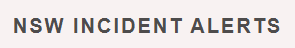 NSW Incident Alerts